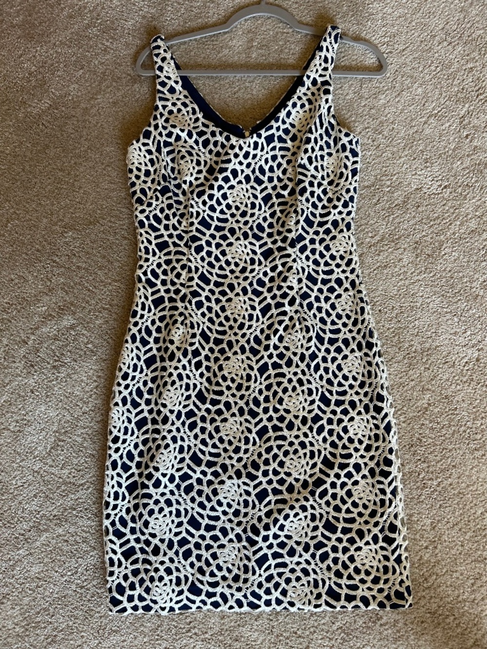 Ralph Lauren Lace Overlay Dress Size 8